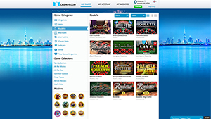 Roulette options at Casino Room